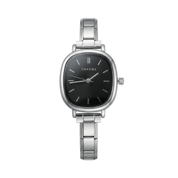 Orologio Capri argento – Edizione quadrante nero