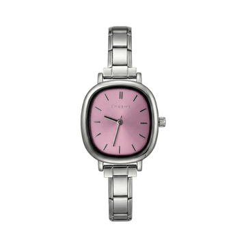Orologio Capri argento – Edizione quadrante rosa