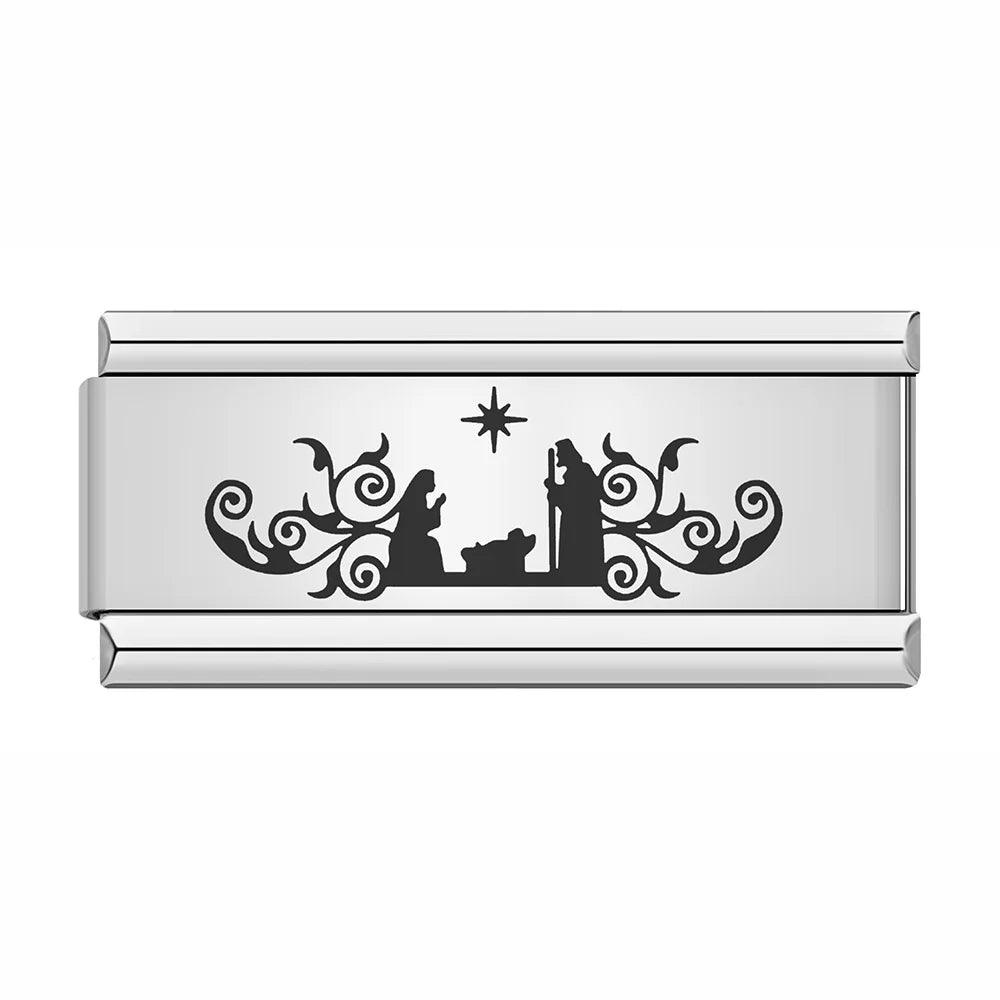 Baby's Baptism, on Silver - Charms Official