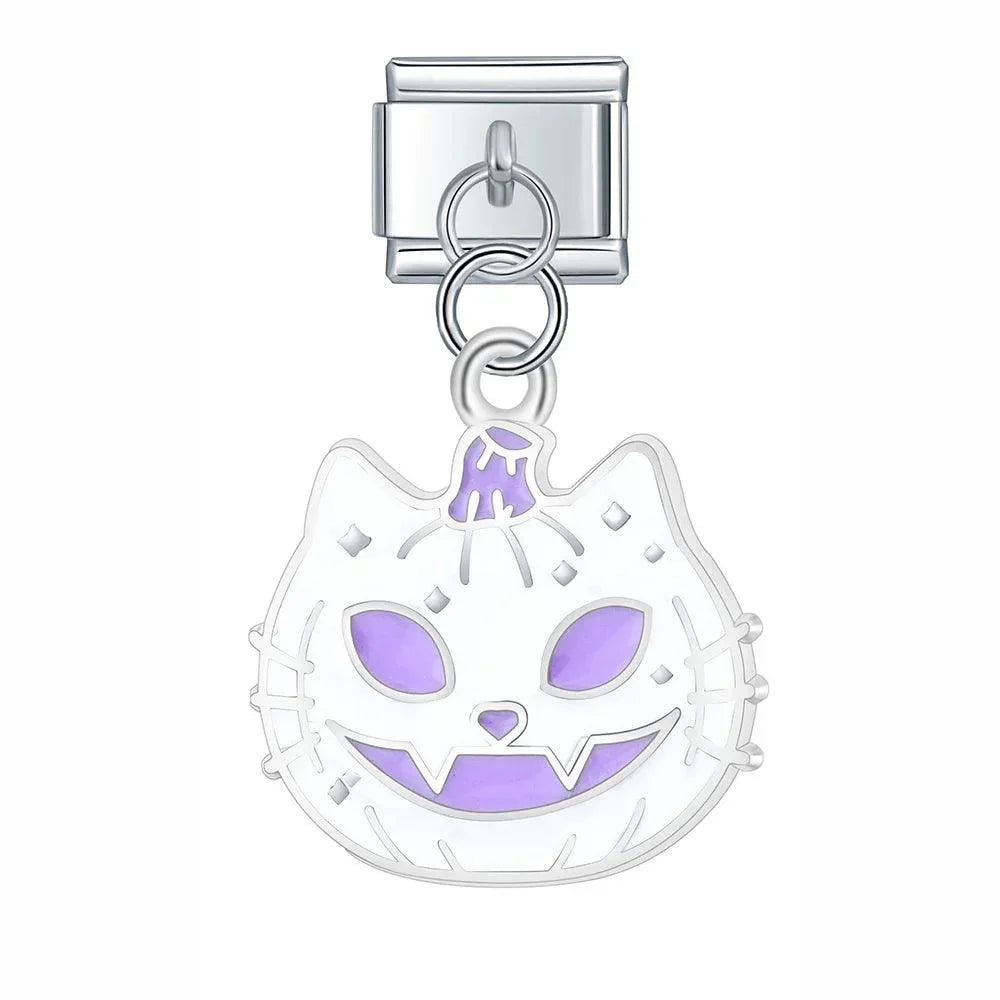 Evil White Cat - Charms Official