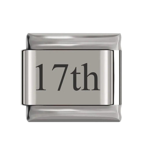 17th, on Silver - Charms Official