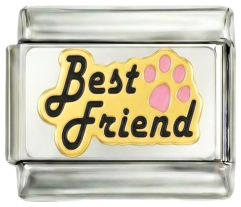 DA AGGIUNGERE - Best Friends, in nero con una zampa rosa