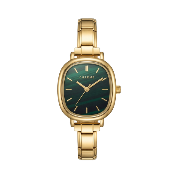 Orologio Capri oro – Edizione quadrante smeraldo