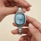 Capri Watch in argento – Edizione con quadrante blu