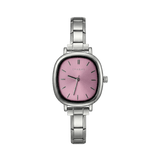 Capri Watch in argento – Edizione con quadrante rosa