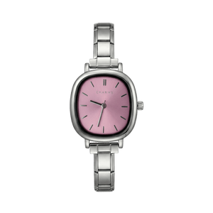Orologio Capri argento – Edizione quadrante rosa