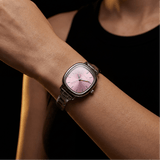 Capri Watch in argento – Edizione con quadrante rosa
