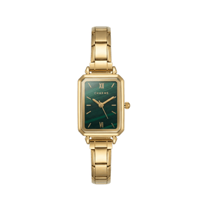 Orologio Como oro – Edizione quadrante smeraldo