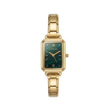 Orologio Como oro – Edizione quadrante smeraldo