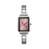 Como Watch in argento – Edizione con quadrante rosa