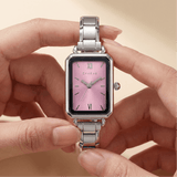 Como Watch in argento – Edizione con quadrante rosa