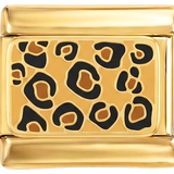 Leopardo su base dorata