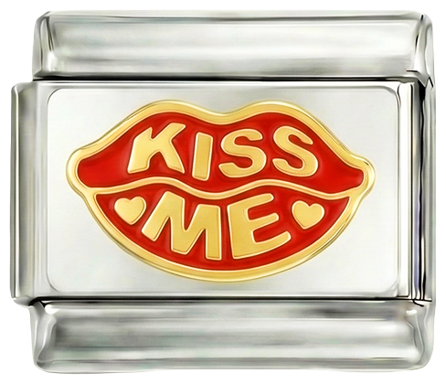 Labbra rosse, baciami, su argento