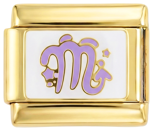 Scorpio Purple, on Gold