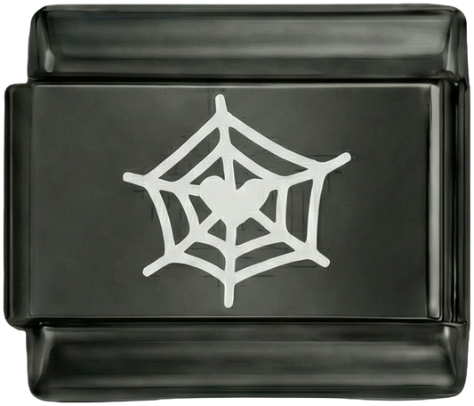 Spiderweb White on Black Charm - Spiderweb-White-on-Black-Charm.png