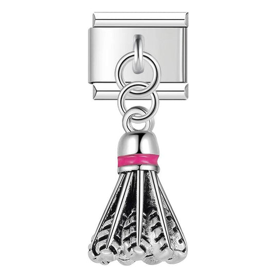 Badminton Flywheel, on Silver - Charms Official