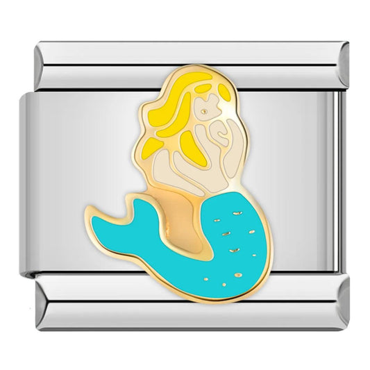 Beautiful Mermaid, on silver - Charms Official