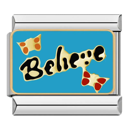 Believe in Black with Butterflies - Charms Official