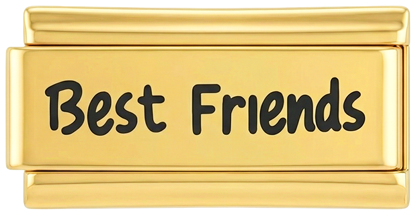 Ciondolo "Best Friends" doppio in oro