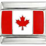 Bandiera del Canada, su Argento