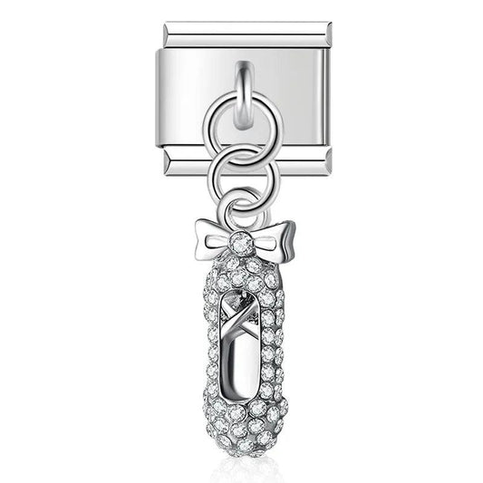 Dance Slipper, on Silver - Charms Official