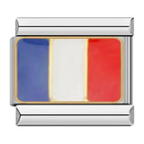 Bandiera della Francia, su Argento