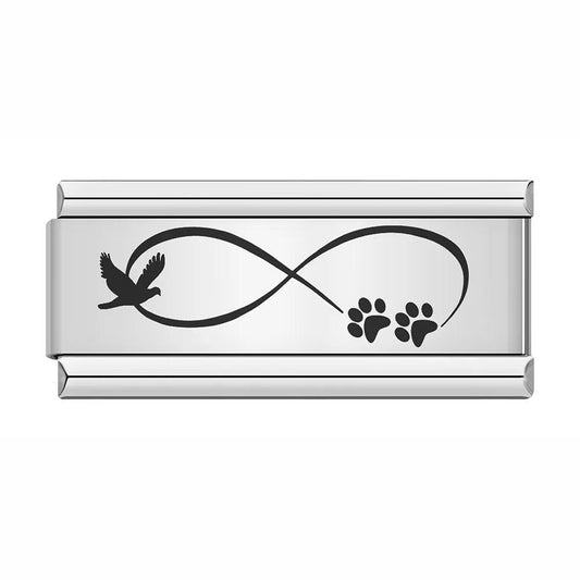Infinity, Animal Paws, on Silver - Charms Official
