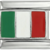 Bandiera dell'Italia, su Argento