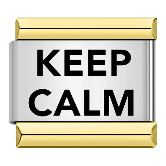 Keep Calm, on Gold - Charms Official
