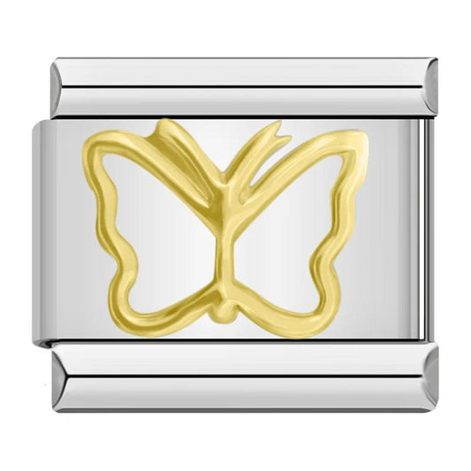 Papillon en Or et Argent - Charms Official