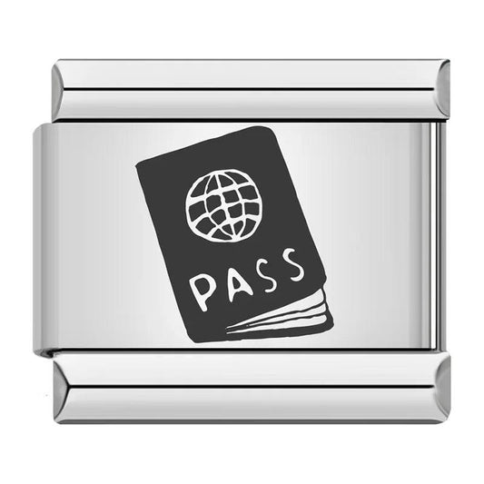Passport, on Silver - Charms Official