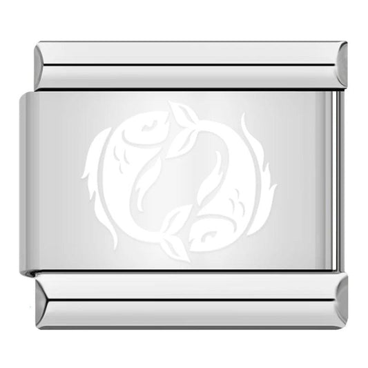 Pisces, on Silver - Charms Official