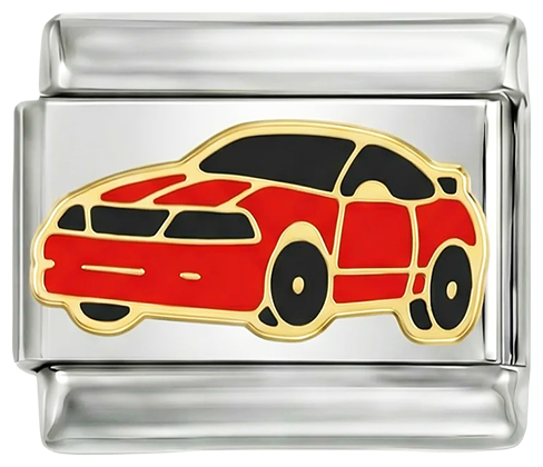 Red Sports Car, on Silver - red-sports-car-on-silver.png