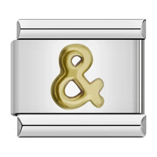Sign & in Gold, on Silver - Charms Official