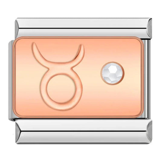 Taurus with Stone, on Silver - Charms Official