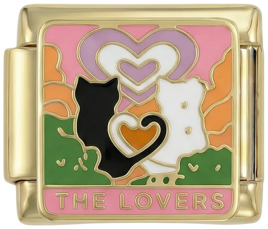 The Lovers Cats on Gold
