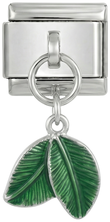 Tropical Leaves Hanging on Silver - tropical-leaves-hanging-on-silver.png