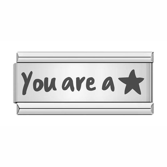 You are a Star, on Silver - Charms Official